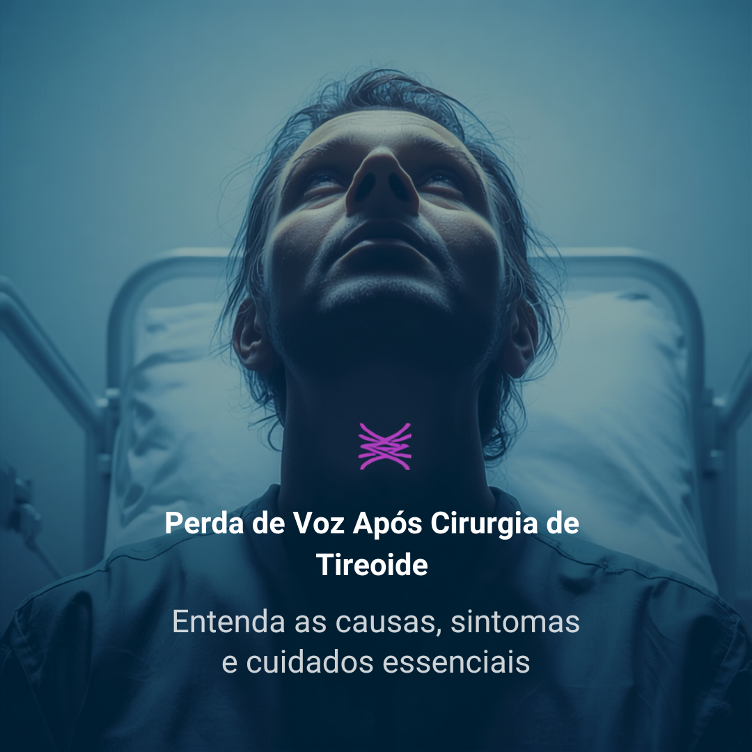 perda de voz cirurgia de tireoide nervo laríngeo recorrente laringoscopia